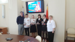 Церемония вручения паспортов граждан Российской Федерации  школьникам Центрального района города Твери.
