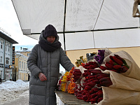 В Твери в преддверии 8 марта  организована продажа цветов  