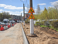 В Твери ведется ремонт тротуаров