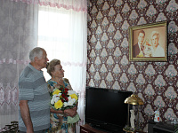 В Твери семью Шелковых поздравили с 55-летием совместной жизни